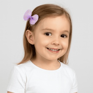 Set 2 Agrafe de Par pentru Fetite, model Fundite cu Buline, Diverse Culori