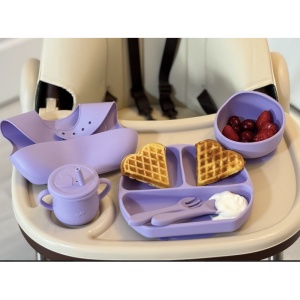 Set 6 Piese Diversificare, Hranire Bebelusi din Silicon Mov - Img 2