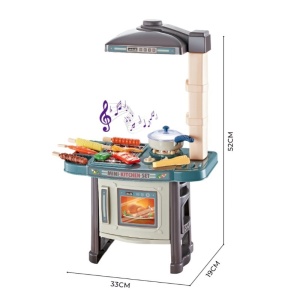 Set Bucătărie de Jucărie Gourmet Kitchen "Little Chef Series", Interactiv, cu Lumini și Sunete, 3ani+ - Img 2