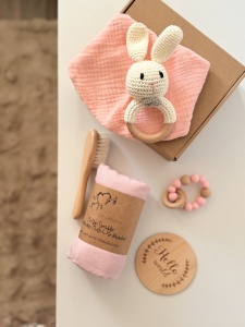 Set Cadou nou - nascut, pentru Dentitie, Baby Roz - Img 4