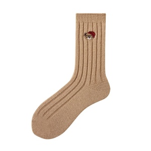 Sosete Groase pentru Dama, Crem, Model Ursulet, 35-38