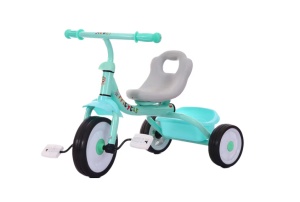 Tricicleta Kids cu Pedale si Cosulet, Turquoise - Img 2