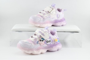 Adidasi cu Scai pentru Copii, Accesoriu, Siret Elastic, Lumini, Mov, Diverse Marimi - Img 2
