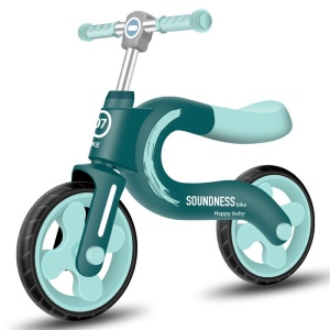 Bicicleta fara pedale pentru copii, Happy Baby, Turquoize, 2 ani+