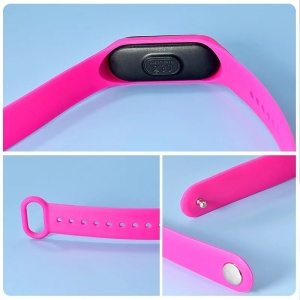 Ceas Pentru Copii, Bratara Silicon Reglabila, Baterie Integrata, Cadran Digital, Panda Fucsia