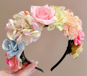 Cordeluta pentru Par Model Floral - M3