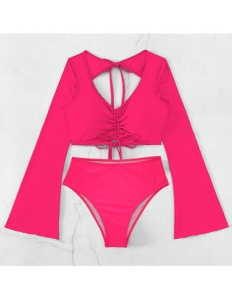 Costum de Baie Doua Piese Elegance Pink - Img 2