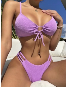 Costum de Baie, Doua Piese, Mov