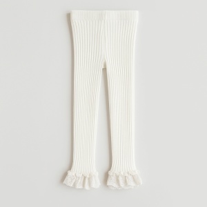 Dres fara Talpa pentru Copii, Alb, cu Dantela, Bumbac Gros