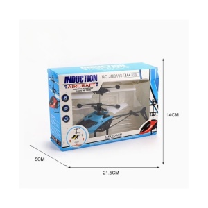 Jucarie Elicopter, Control Tactil, Sistem Gyroscopic, Lumini Led, Incarcare USB, Albastru, 14ani+ - Img 5