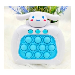 Jucarie Pop It Electronic, Iepure , Push bubble, Alb / Albastru - Img 2