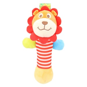Jucarie Senzoriala Multicolora pentru Bebe, Plus, cu Sunet, Model Leu