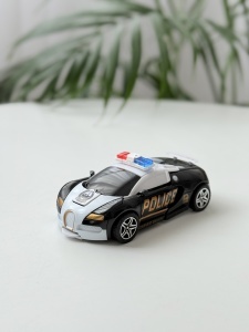 Masinuta 2 in 1, AutoRobot, Plastic, Police, Accesorii Sabii, 14 x 6 cm, 2 ani+ - Img 4
