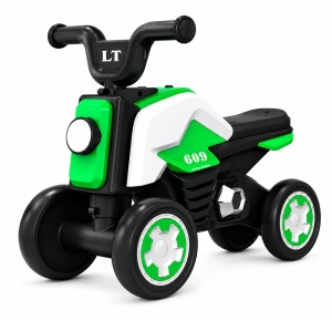 Motocicletă Ride-On pentru Copii Verde, Fără Pedale