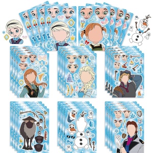 Set 16 Stickere Decorative cu Personaje, 15.5 cm x 21 cm, Hartie