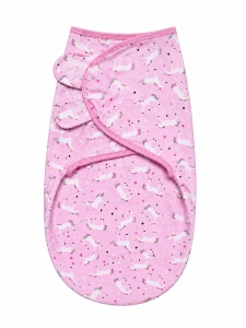 Sistem de Infasat Reglabil 30-57cm, bumbac, Model Unicorn Roz
