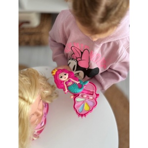 Trusa Machiaj Pentru Copii, Model Sirena, Farduri, Mini Ruj, Buretei - Img 2