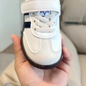 Adidași Copii Alb cu Verde, Închidere cu Scai și Șiret Elastic, Talpă Antiderapantă, Model Sport Casua - Img 2
