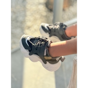 Adidasi Copii Unisex, Model de Vara, cu Scai, Talpa cu Motive, Gri - Img 2