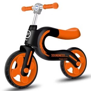 Bicicleta fara pedale pentru copii, Happy Baby, Portocalie, 2 ani+