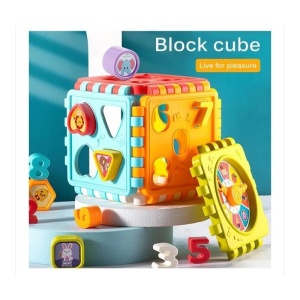 Cub Interactiv pentru Bebelusi, Diferite Activitati si Functii, 22 Piese, Multicolor - Img 2