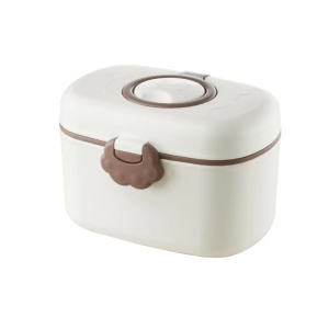 Cutie Depozitare Lapte Praf sau Alimente, Alb