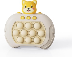 Joc Interactiv Consola Pop It, Cu Muzica Si Lumini, Antistres, Pisica Galbena