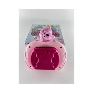 Joc Interactiv Consola Pop It, Cu Muzica Si Lumini, Antistres, UNICORN, Roz - Img 2