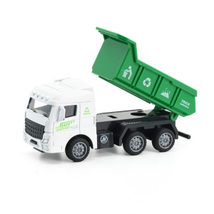 Jucarie Masina Model 3, Verde si Alb, Metal, 14 cm, 3 ani