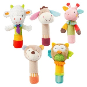 Jucarie Multicolora pentru Bebe 6 - 12 Luni, cu Sunete, Plus, Ursulet - Img 2