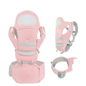 Marsupiu Ergonomic Pentru Copii, 0-48 Luni, Bumbac, Roz