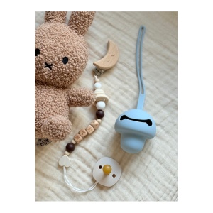 Protectie pentru Suzeta din Silicon, cu agatatoare, Baby Blue Y21 - Img 2