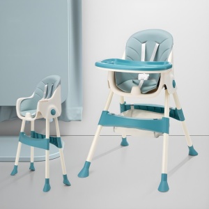 Scaun de Masa 2 in 1, 6-36 Luni, Centura Prindere in 5 Puncte, Albastru - Img 2