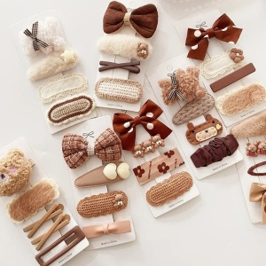 Set 4 Agrafe pentru fetite, Clips, Ursulet si Steluta, Alb - Img 2