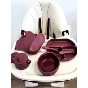 Set 6 Piese Diversificare, Silicon, Visiniu