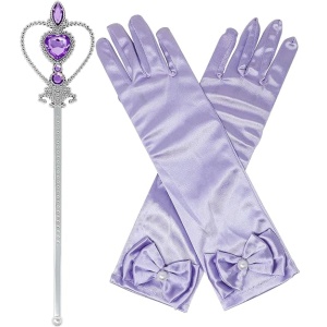 Set accesorii pentru Carnaval Printesa, 7 Piese, Mov - Img 5