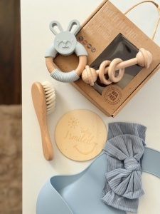 Set Cadou Nou-Nascut, Pentru Dentitie, Baby Blue - Img 3