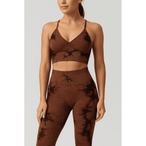 Set pentru Sala Coffee/Black 2 piese, Colant si Bustiera, Model Tie-Dye - Img 2