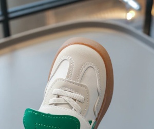 Adidași Copii cu Scai, Model Panda Bej-Verde, Talpă Antiderapantă, Încălțăminte Confortabilă - Img 6
