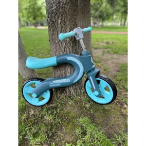 Bicicleta fara pedale pentru copii, Happy Baby, Turquoize, 2 ani+ - Img 2