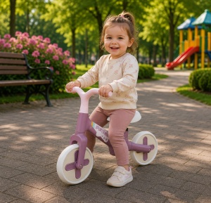 Bicicleta fara Pedale pentru Copii, pentru Echilibru, Mov, 2 ani+ - Img 3
