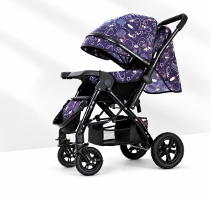 Carucior Copii Multifunctional 2 in 1 Reglabil, Pozitie Somn, Maner Reversibil, Happy Planet 9912 - Img 2