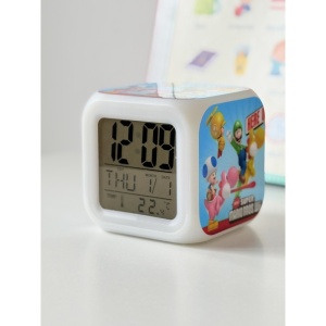 Ceas Cubic pentru Camera Copilului, Multiple Functii, Lumini, Model 12