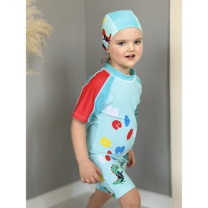 Costum de Baie Copii Dino and Friends Doua Piese - Img 2