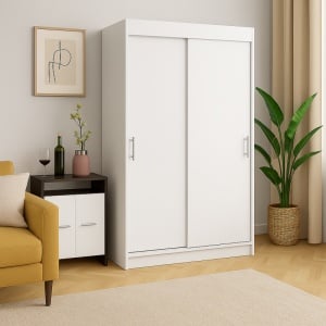 Dressing Moderno Alb 150 cm, Pal Melaminat 18 mm - Img 2