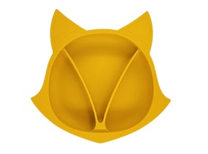 Farfurie Compartimentata, Silicon, Diversificare Bebelusi, Vulpita Galbena - Img 1