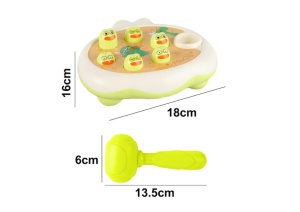 Joc Interactiv pentru Copii Loveste Broscutele, 8 piese, Plastic, Multicolor, 3 ani+ - Img 2