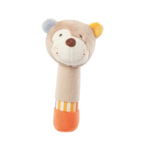 Jucarie Multicolora pentru Bebe 6 - 12 Luni, cu Sunete, Plus, Ursulet