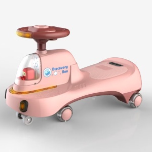 Masinuta Pentru Copii Little cu Functie de Trotineta Fara Pedale, Peach, 2 ani+