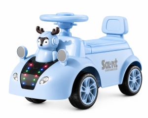 Mașinuță Ride-On pentru Copii 1-3 Ani, cu Lumini LED și Muzică, Model Ren, Albastru